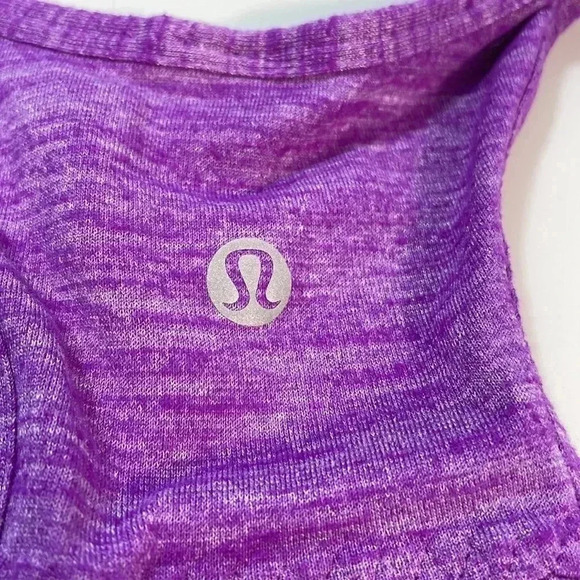 Lululemon Purple Split Back Tank Top Size 2 - Picture 8 of 8